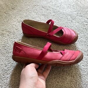 Keen Women's Shoes Rivington CNX Size 9.5 Red / Pink Flat Mary Jane  1016616
